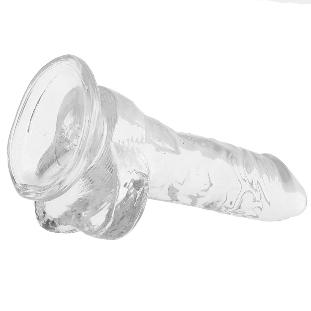 King Cock 4 Inch Ballsy Dildo in Clear - Tophatter's Adult Products Dildo Sex Toys > Realistic Dildos - Tophatter Daily Deals