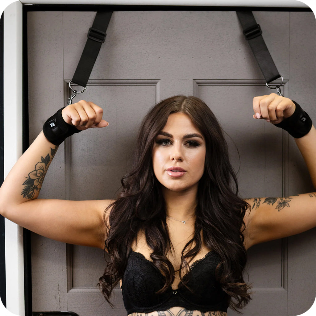Sei Mio Doorway Play Over-Door Cuff Restraints - Tophatter's Adult Sex Toys Online Bondage and Fetish > Restraints - Tophatter Daily Deals