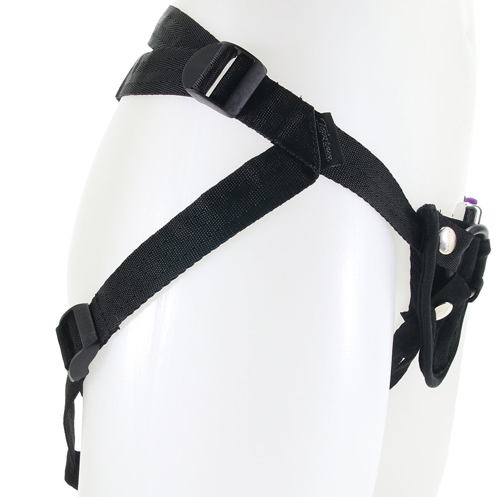 Velvet Vibrating Bullet Harness in Black Dildo Sex Toys > Strap-On and Harnesses - Tophatter Daily Deals