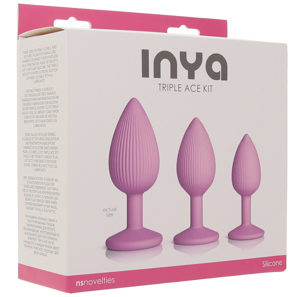 Inya Triple Ace Silicone Butt Plug Kit Anal Sex Toys > Butt Plugs - Tophatter Daily Deals