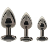 Black Gem Anal Plug Set - Tophatter's Adult Products Anal Sex Toys > Butt Plugs - Tophatter Daily Deals