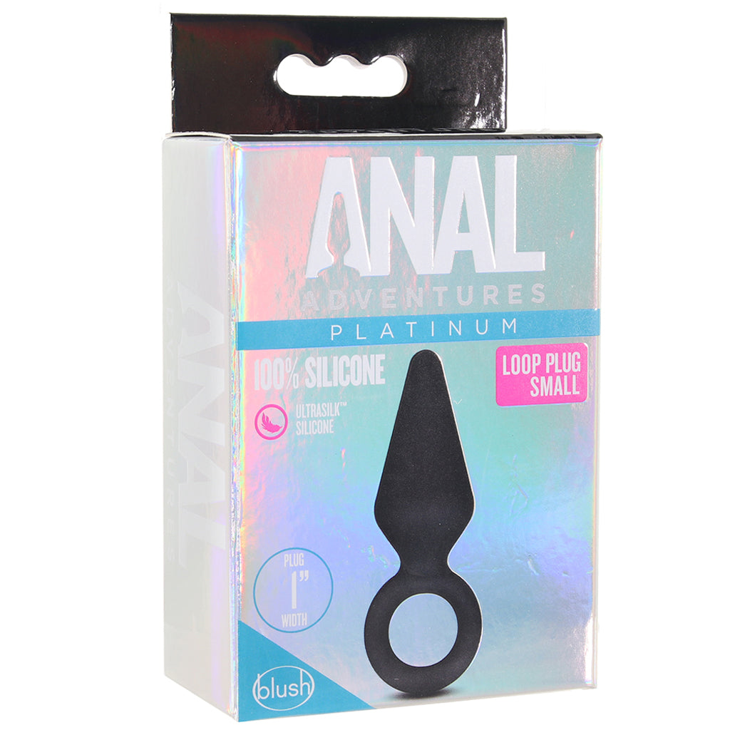 Anal Adventures Platinum Loop Plug in Small - Tophatter's Adult Products Anal Sex Toys > Butt Plugs - Tophatter Daily Deals