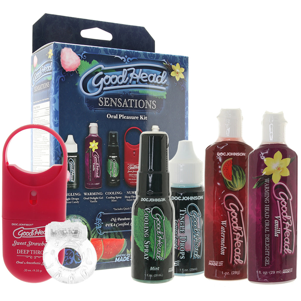 GoodHead Sensations Oral Pleasure Kit Lubes and Lotions > Flavored Sex Lubes - Tophatter Daily Deals