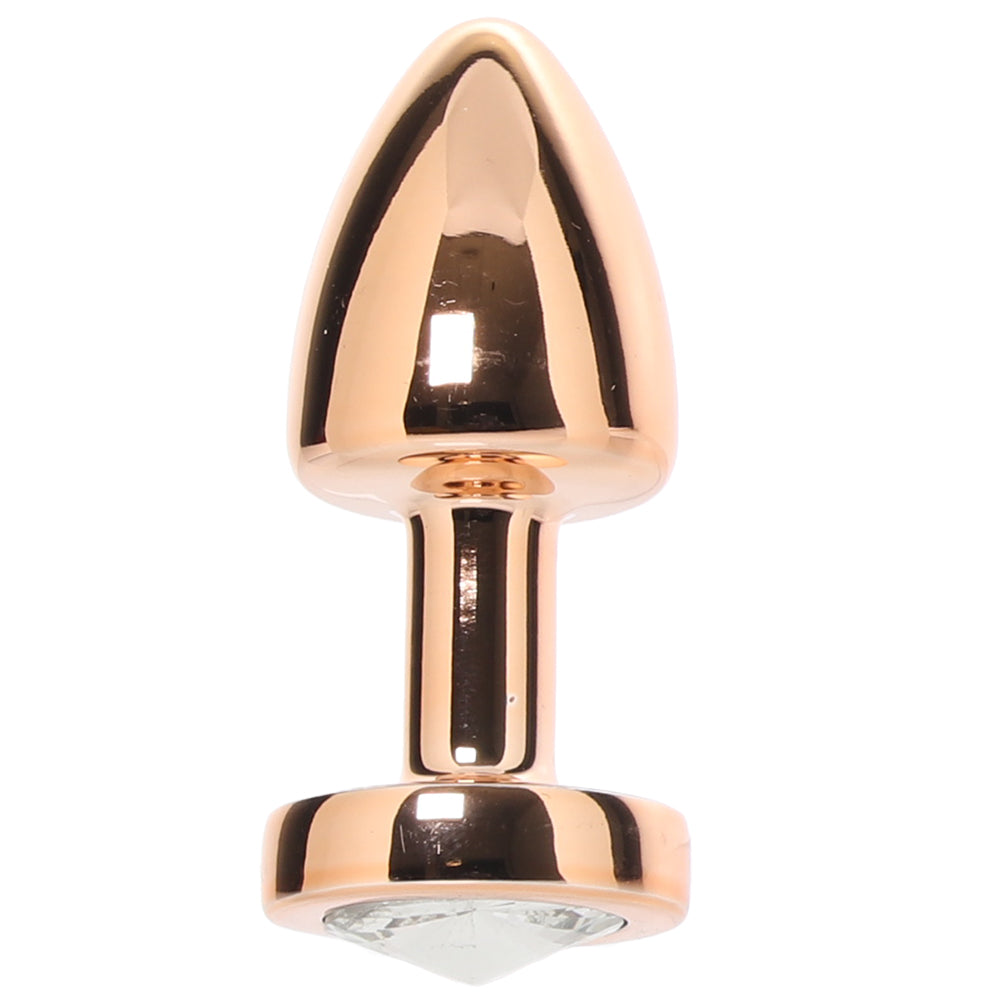 Gemsations 2 Inch Beginners Bling Bling Plug in Rose Gold - Tophatter's Adult Sex Toys Online Anal Sex Toys > Butt Plugs - Tophatter Daily Deals