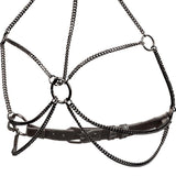 Euphoria Multi Chain Collar Harness XL Bondage and Fetish > Pleasure Masks and Dress Up Play - Tophatter Daily Deals
