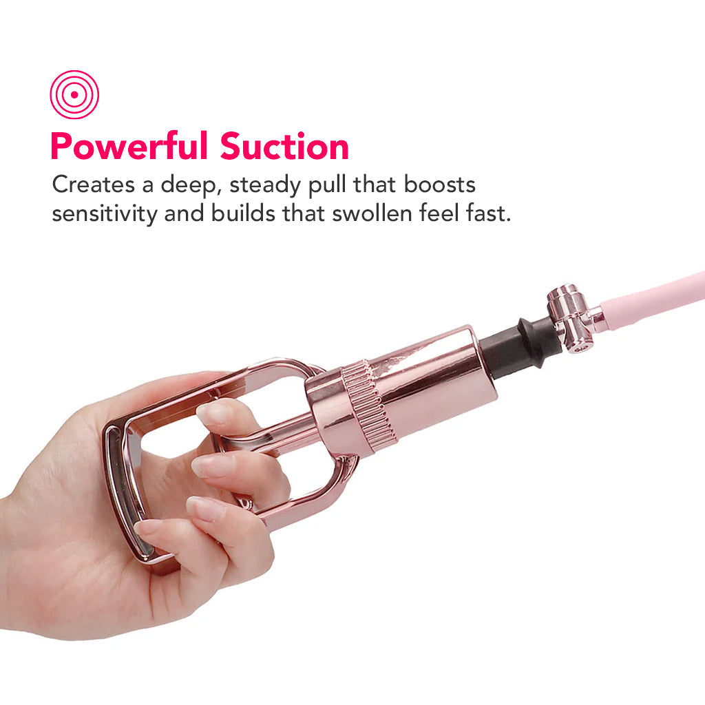 Pumped Rose Gold Pussy Pump Vibrators > Clitoral Suction & Stimulation - Tophatter Daily Deals