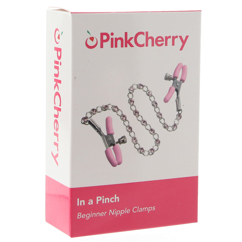 PinkCherry In A Pinch Beginner Nipple Clamps Bondage and Fetish > Nipple Stimulators & Clamps - Tophatter Daily Deals