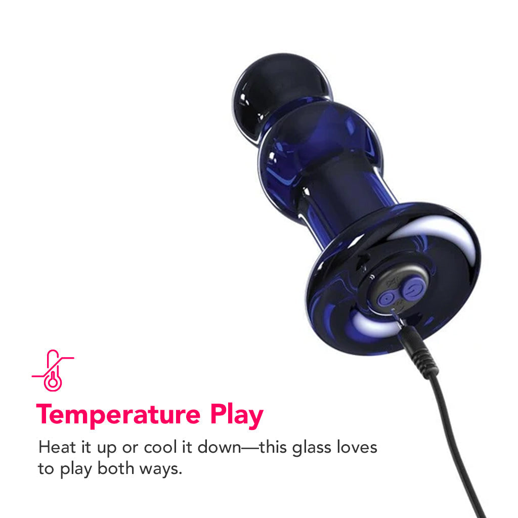 Icicles No.83 Vibrating Glass Plug in Purple - Tophatter's Adult Products Anal Sex Toys > Anal Vibrators - Tophatter Daily Deals