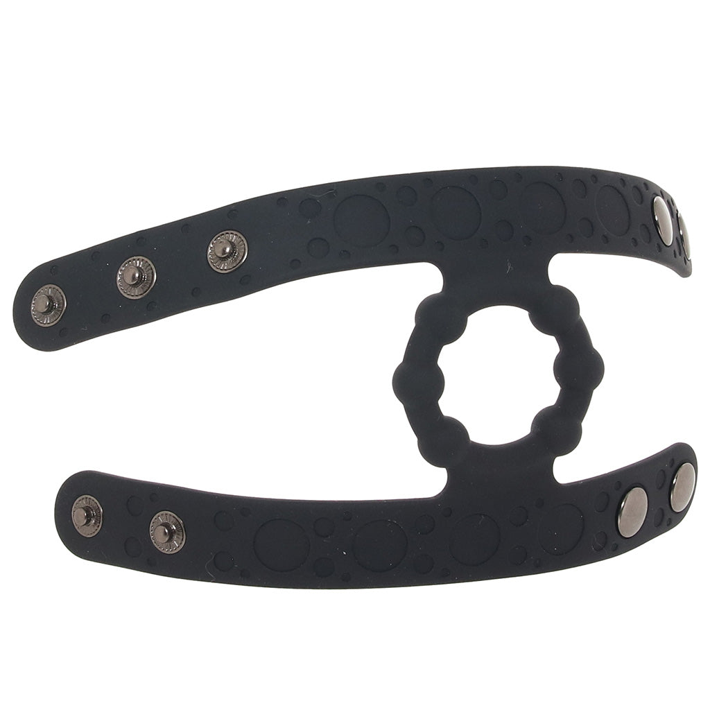 Magic Beaded Cock Ring with Adjustable Ball Straps Bondage and Fetish > Cock and Ball Devices - Tophatter Daily Deals