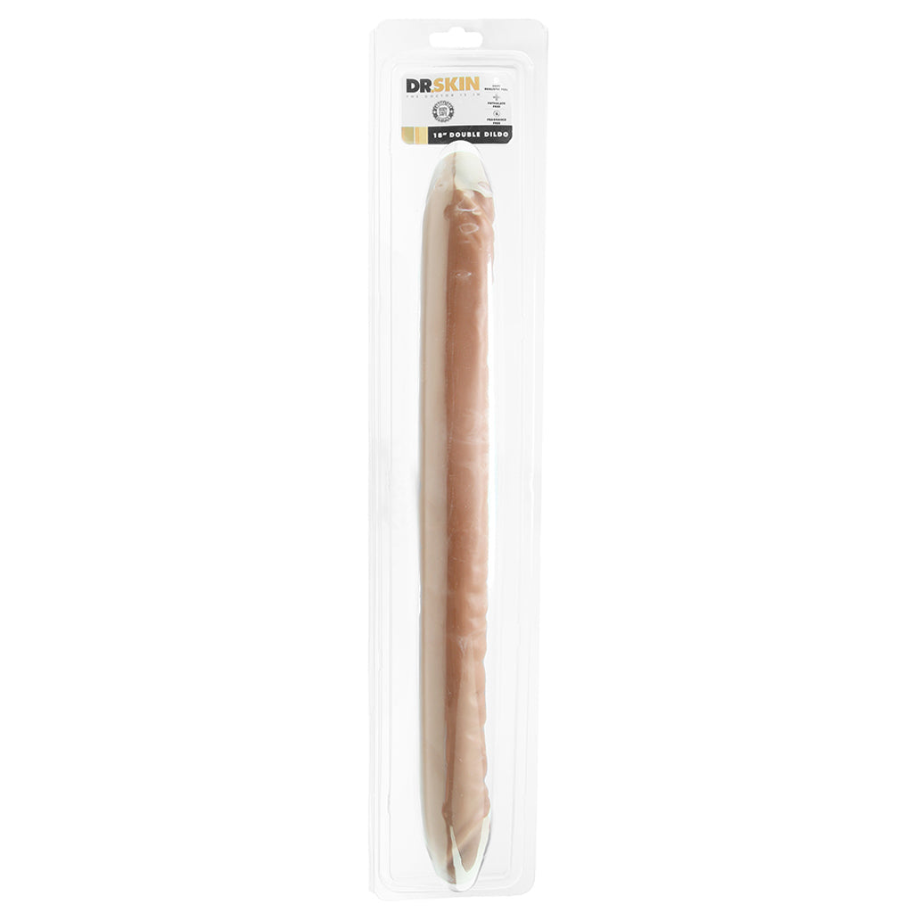 Dr. Skin 18 Inch Double Ended Dildo in Mocha Dildo Sex Toys > Double Ended Dildos - Tophatter Daily Deals