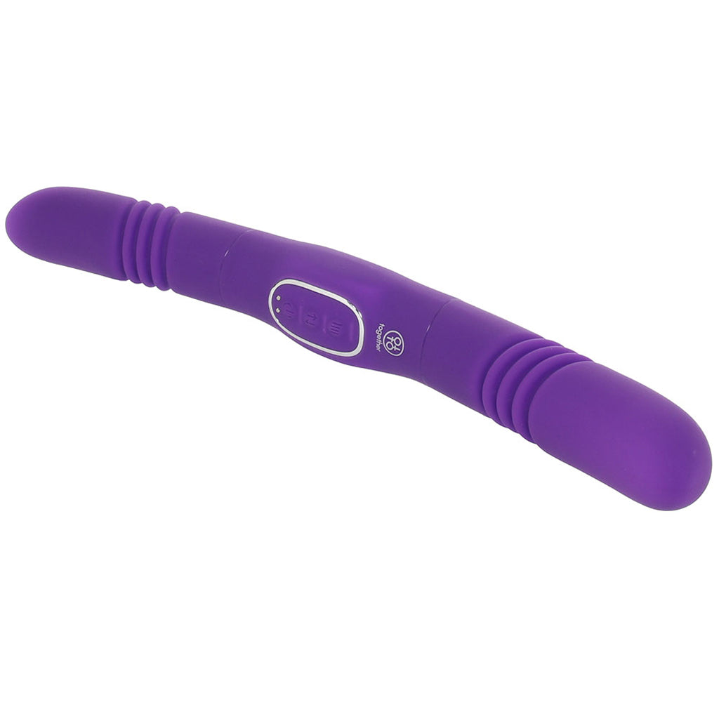 Together Double Delight Vibrating & Thrusting Dildo Dildo Sex Toys > Double Ended Dildos - Tophatter Daily Deals