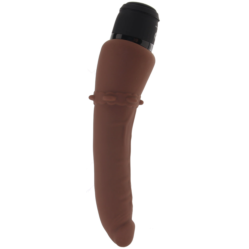 Power Cock 7 Inch Slim Realistic Vibe in Dark Brown Vibrators > Realistic Vibrator Dildos - Tophatter Daily Deals