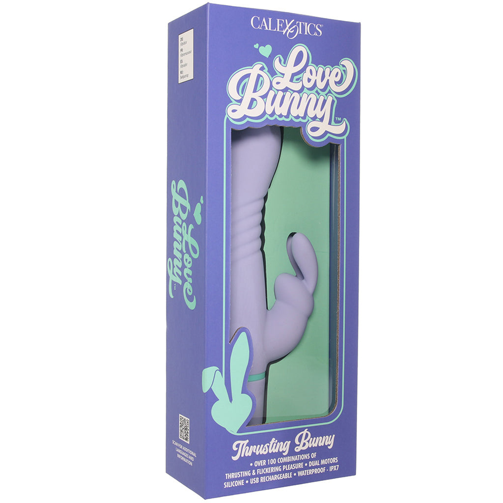 Love Bunny Thrusting Bunny Vibe in Purple Vibrators > Rabbit Vibrators - Tophatter Daily Deals