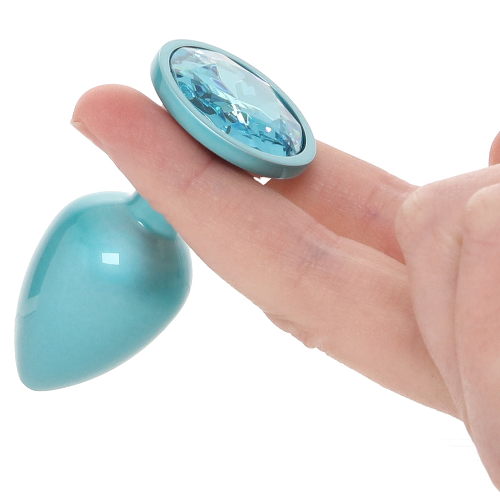 Rear Assets 3 Piece Metal Butt Plug Kit in Teal Anal Sex Toys > Butt Plugs - Tophatter Daily Deals