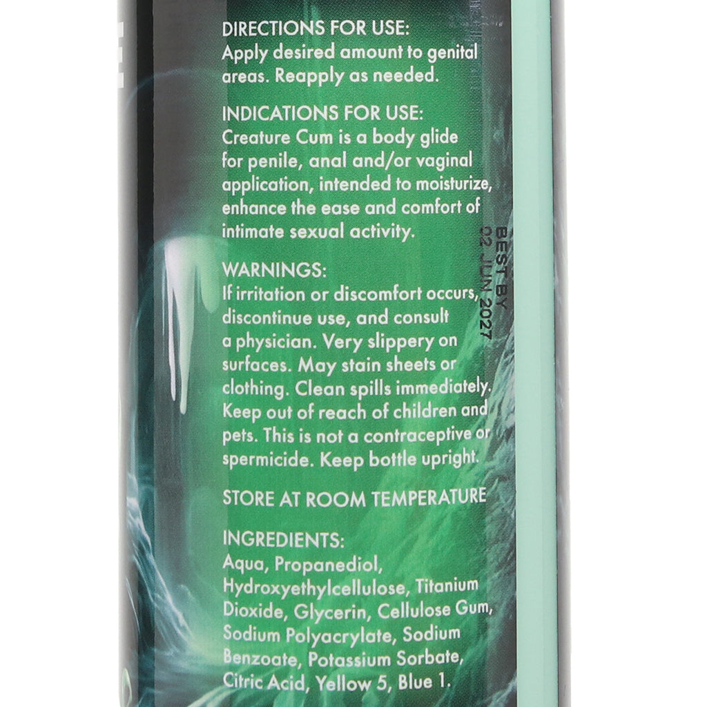 Creature Cum Water-Based Green Lube in 8oz/237ml - Tophatter's Adult Sex Toys Online Shop by Brand > Creature Cocks - Tophatter Daily Deals