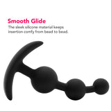Luxe Be Me 3 Silicone Anal Beads in Black Anal Sex Toys > Anal Beads - Tophatter Daily Deals