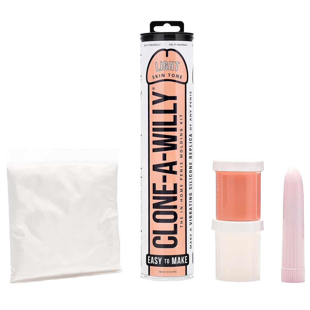 Clone-A-Willy Vibrator Kit in Light Skin Tone Vibrators > Realistic Vibrator Dildos - Tophatter Daily Deals