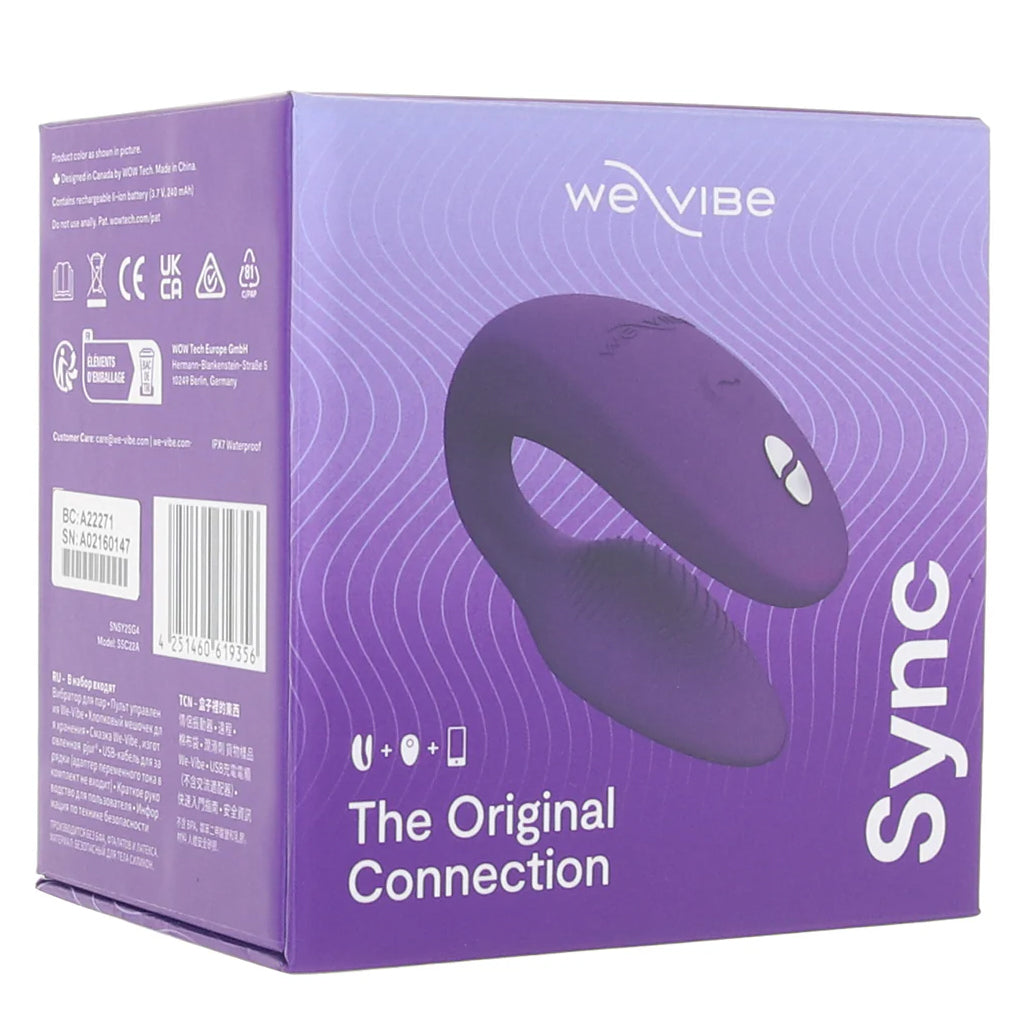 We-Vibe Sync 2 Couple's Vibe in Purple Vibrators > G-Spot Vibrators - Tophatter Daily Deals