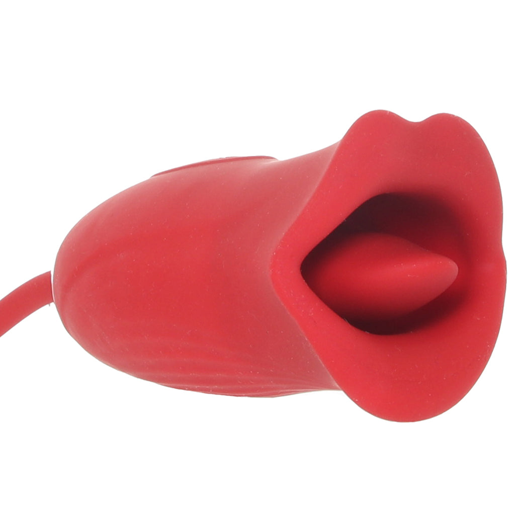 Lickgasm Magic Kiss Licking and Thrusting Vibe Vibrators > Clitoral Stimulators - Tophatter Daily Deals