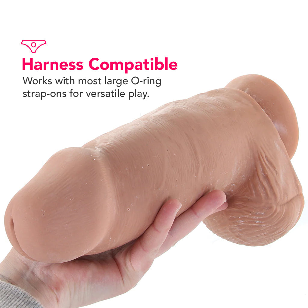 Au Naturel Chub 10 Inch Sensa Feel Dildo in Mocha Dildo Sex Toys > Realistic Dildos - Tophatter Daily Deals