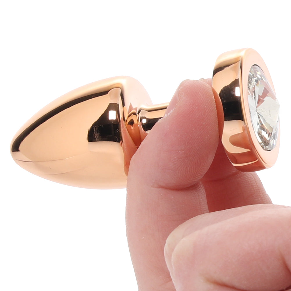 Gemsations 2 Inch Beginners Bling Bling Plug in Rose Gold - Tophatter's Adult Sex Toys Online Anal Sex Toys > Butt Plugs - Tophatter Daily Deals