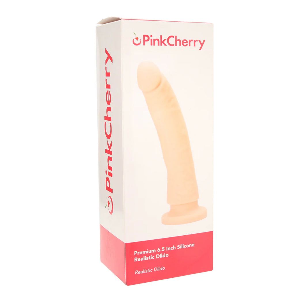 PinkCherry Premium 6.5 Inch Light Silicone Realistic Dildo - Tophatter's Adult Sex Toys Online Dildo Sex Toys > Realistic Dildos - Tophatter Daily Deals