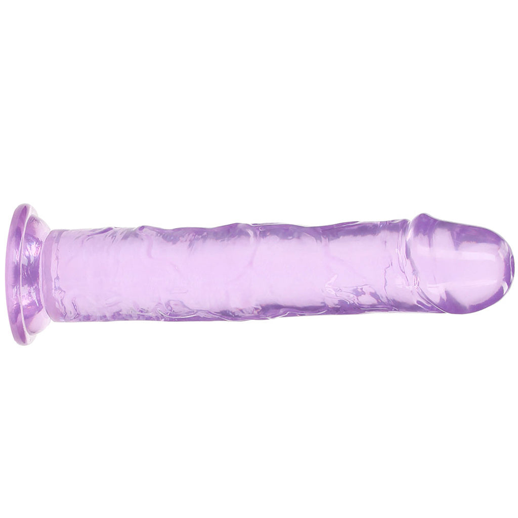 RealRock Crystal Clear Jelly 11 Inch Dildo in Purple - Tophatter's Adult Products Dildo Sex Toys > Realistic Dildos - Tophatter Daily Deals
