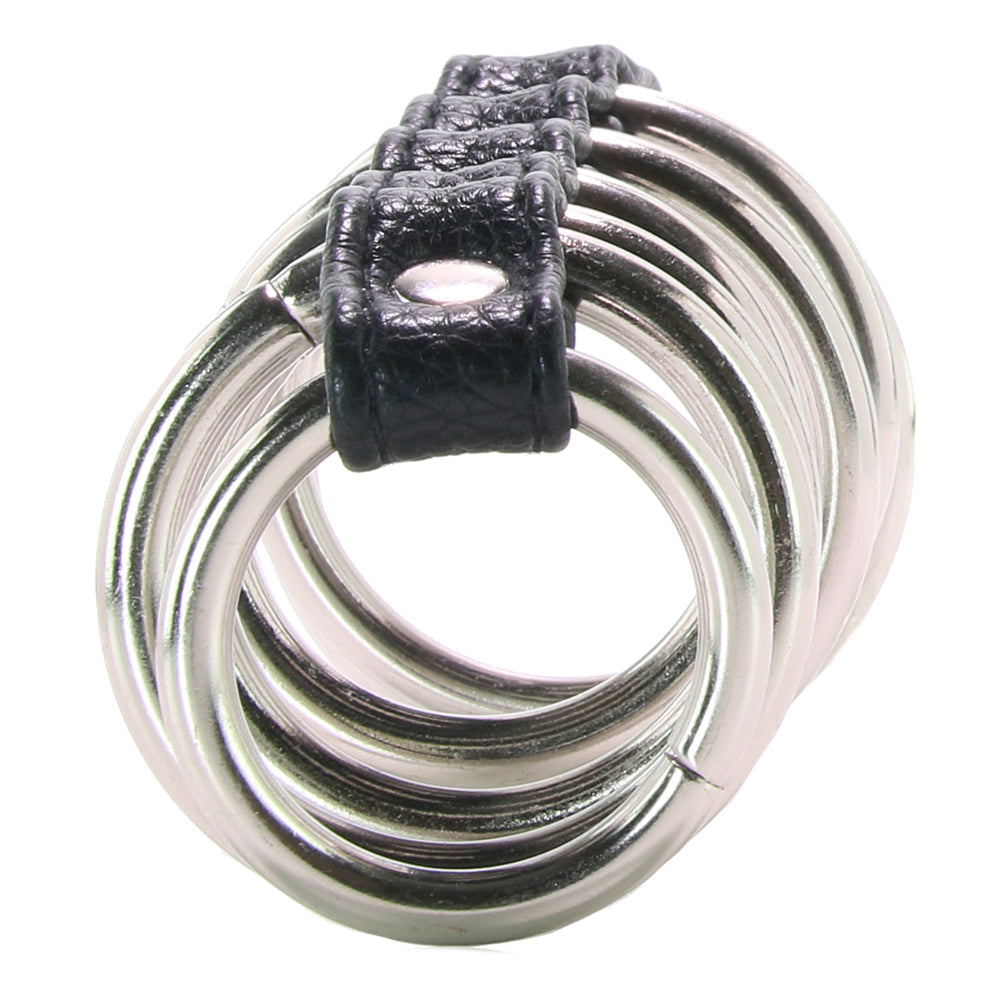 Blue Line 7 Ring Gates of Hell Cock Cage Bondage and Fetish > Tools & Accessories - Tophatter Daily Deals