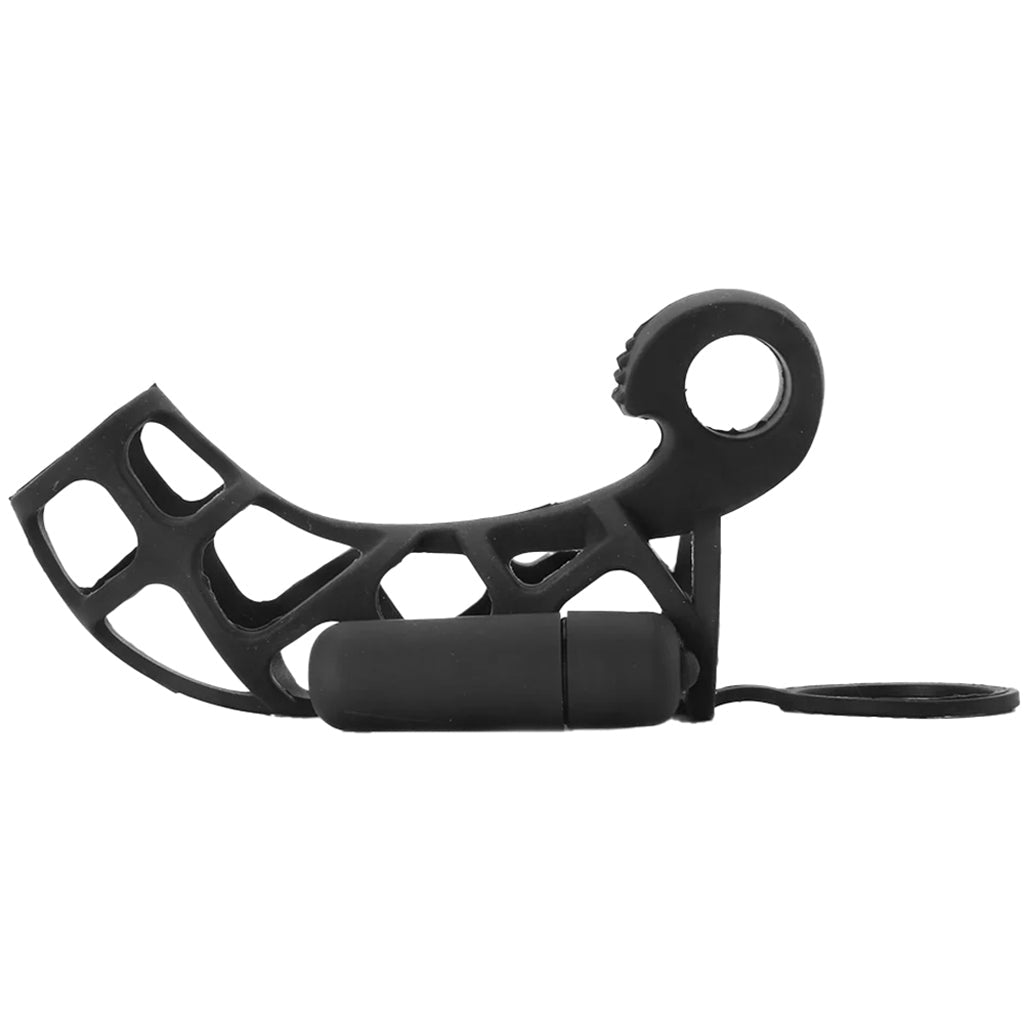 Extreme Silicone Power Cage in Black - Tophatter's Adult Products Bondage and Fetish > Cock and Ball Devices - Tophatter Daily Deals