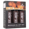 Hemp Seed Massage Oil Gift Set in 3 x 2oz/60ml Lubes and Lotions > Erotic Massage Oils - Tophatter Daily Deals