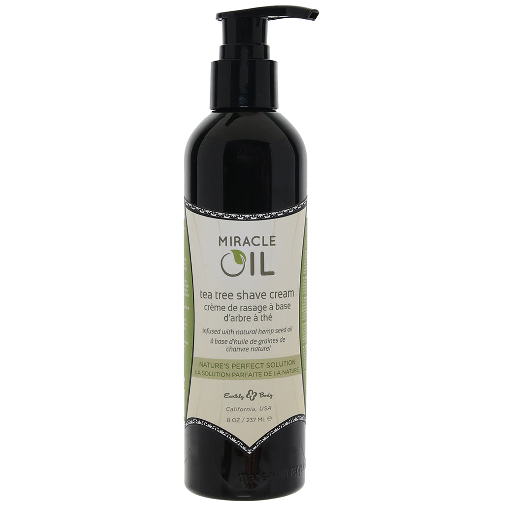 Miracle Oil Tea Tree Shave Cream in 8oz/237ml Lubes and Lotions > Bath - Tophatter Daily Deals