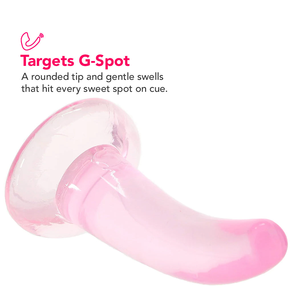 RealRock 5 Inch Slim Dildo in Pink Dildo Sex Toys > Anal Dildos - Tophatter Daily Deals