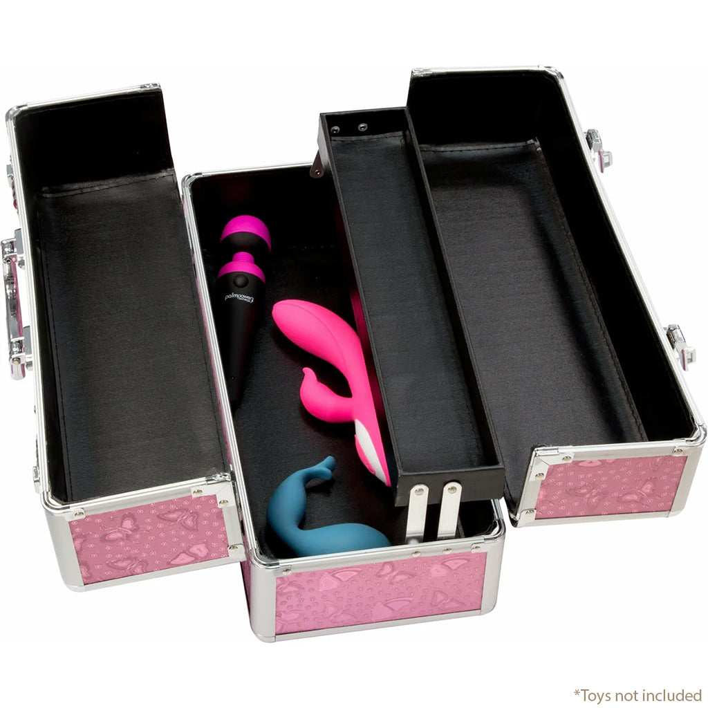 Simple and True Lockable Large Vibrator Case in Pink Toy Storage - Tophatter Daily Deals
