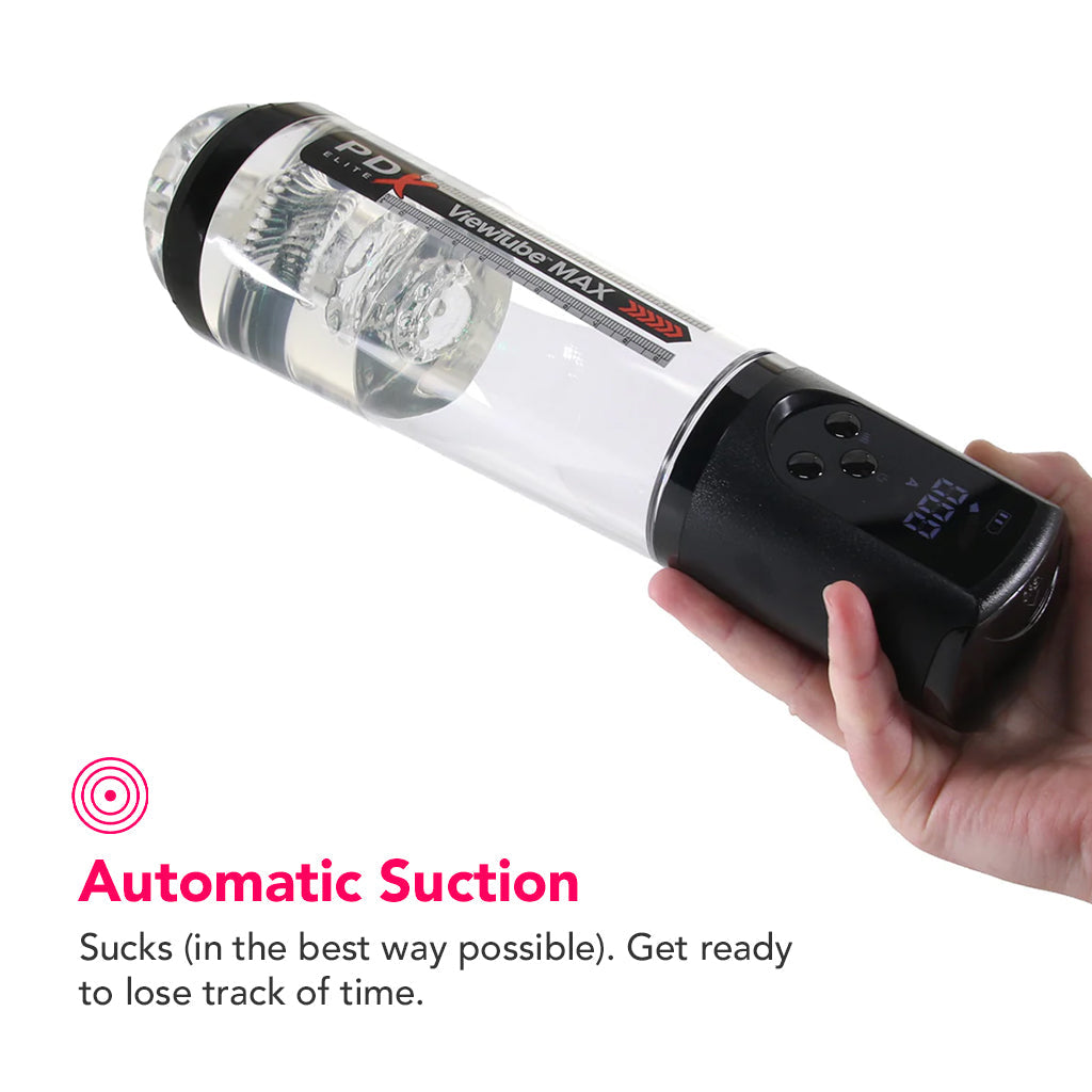 PDX Elite ViewTube Max View Suction Stroker Male Masturbators > Auto Strokers - Tophatter Daily Deals