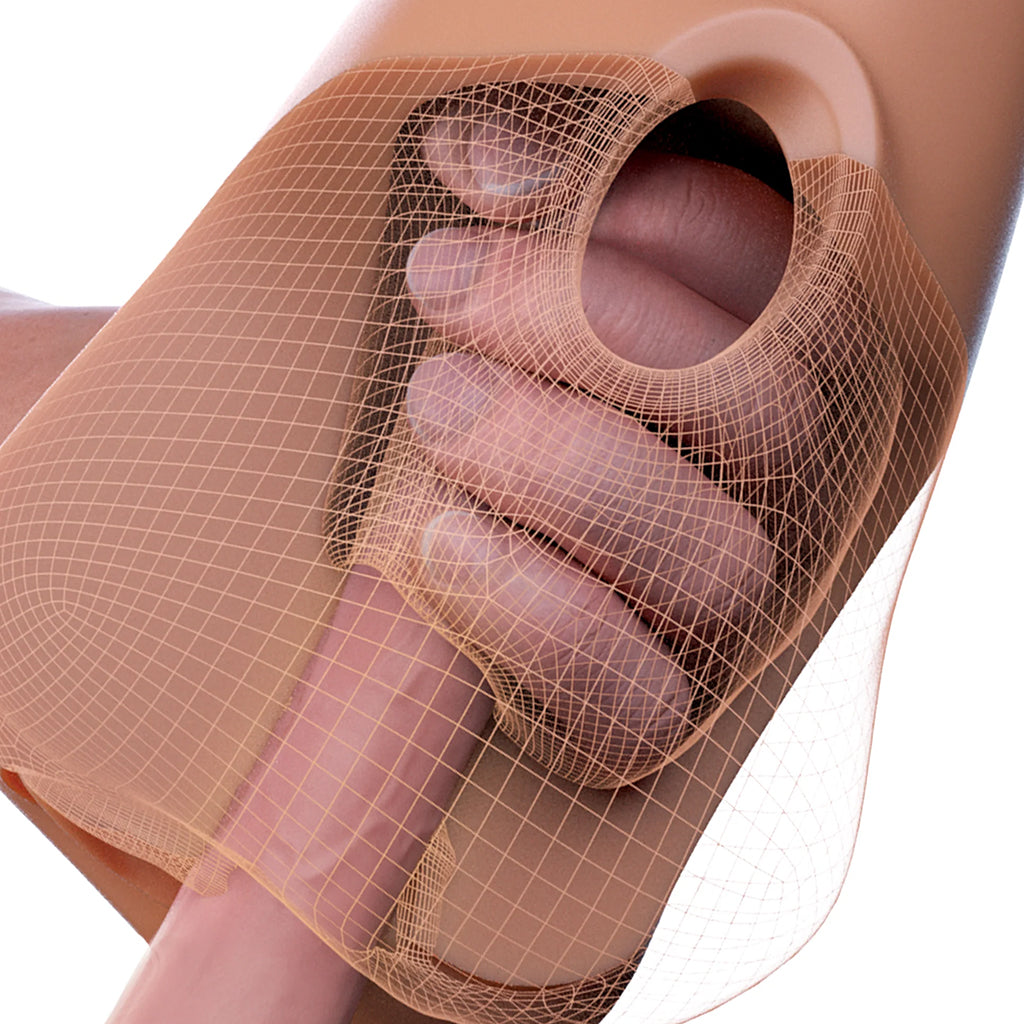 PDX Double Pounder Vibrating Squeeze Stroker in Brown Male Masturbators > Vibrating - Tophatter Daily Deals