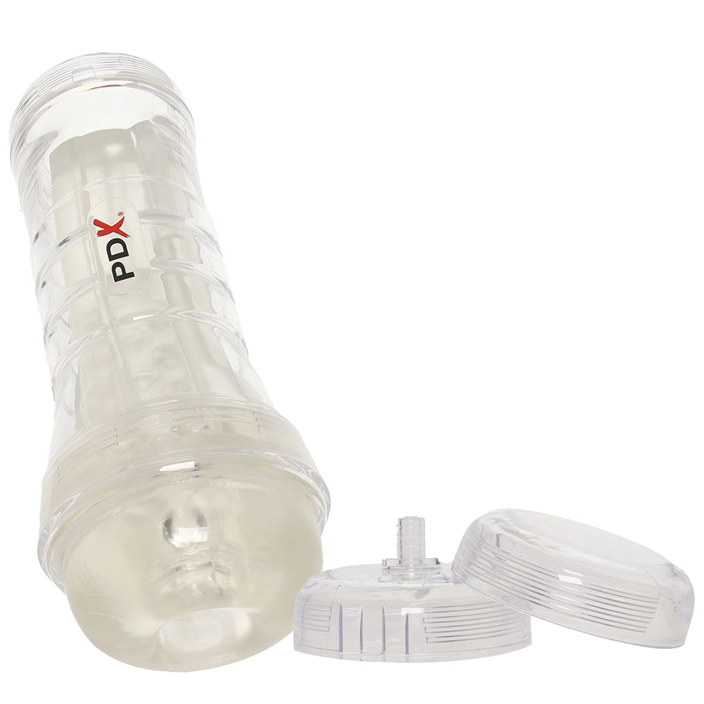 PDX Elite ViewTube Vac XXL Stroker with Hand Pump - Tophatter's Adult Sex Toys Online Male Masturbators > Discreet Masturbators - Tophatter Daily Deals