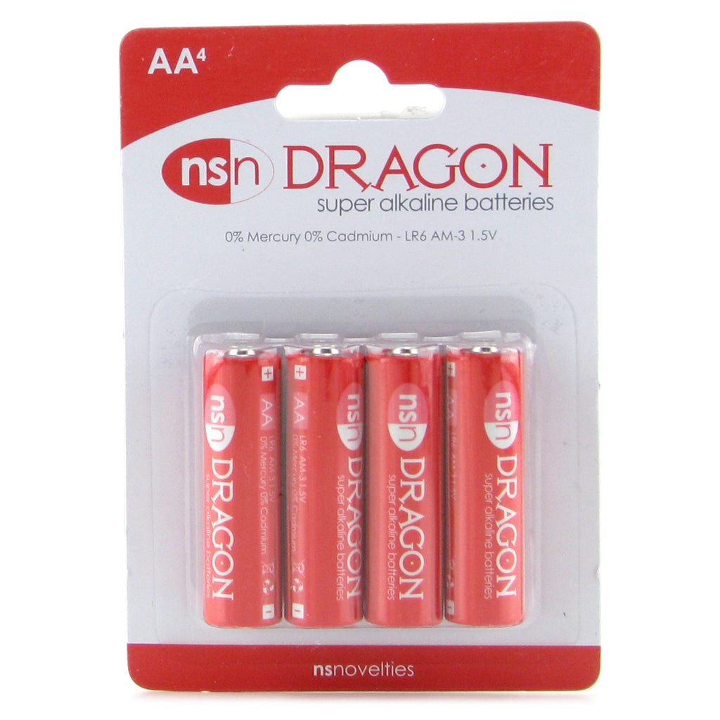 Dragon Super Alkaline Battery 4 Pack in AA - Tophatter's Adult Products Batteries - Tophatter Daily Deals