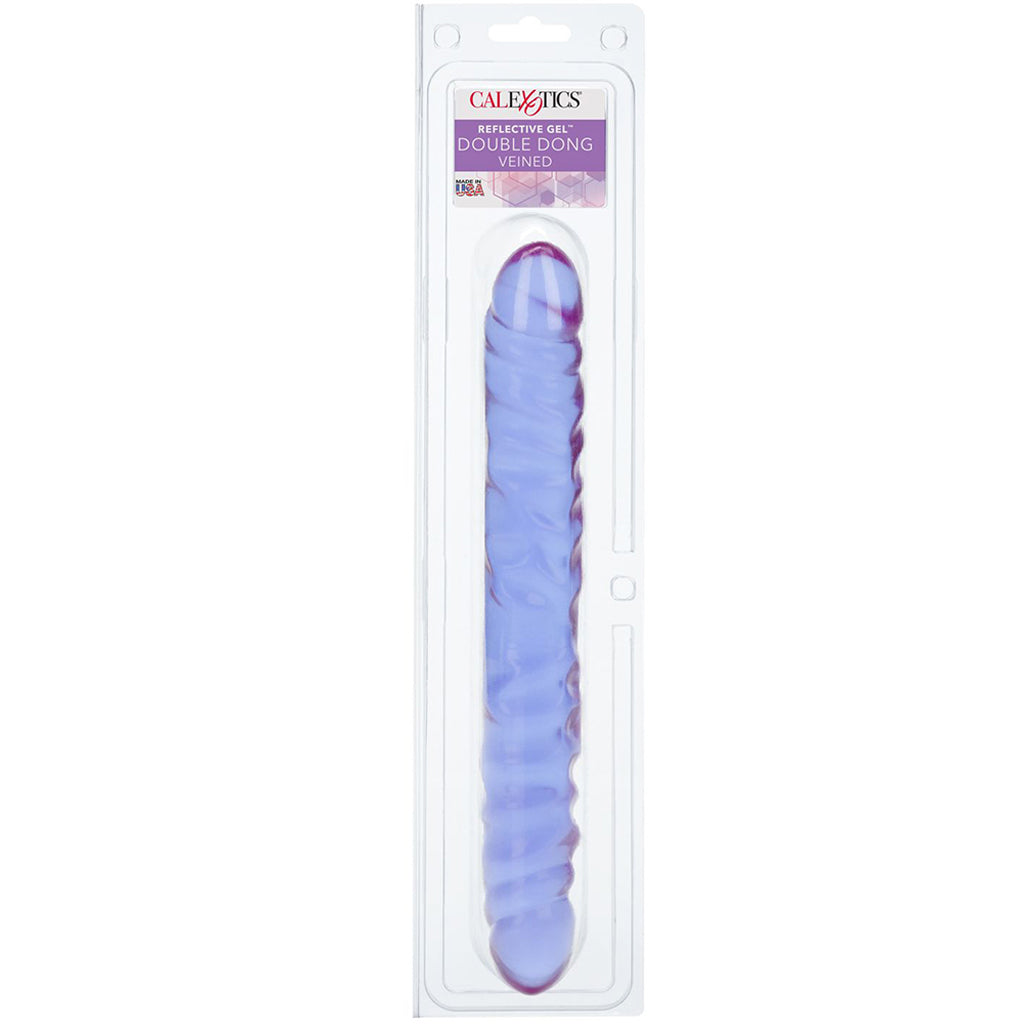 Reflective Gel 12 Inch Veined Double Dildo - Tophatter's Adult Products Dildo Sex Toys > Double Ended Dildos - Tophatter Daily Deals