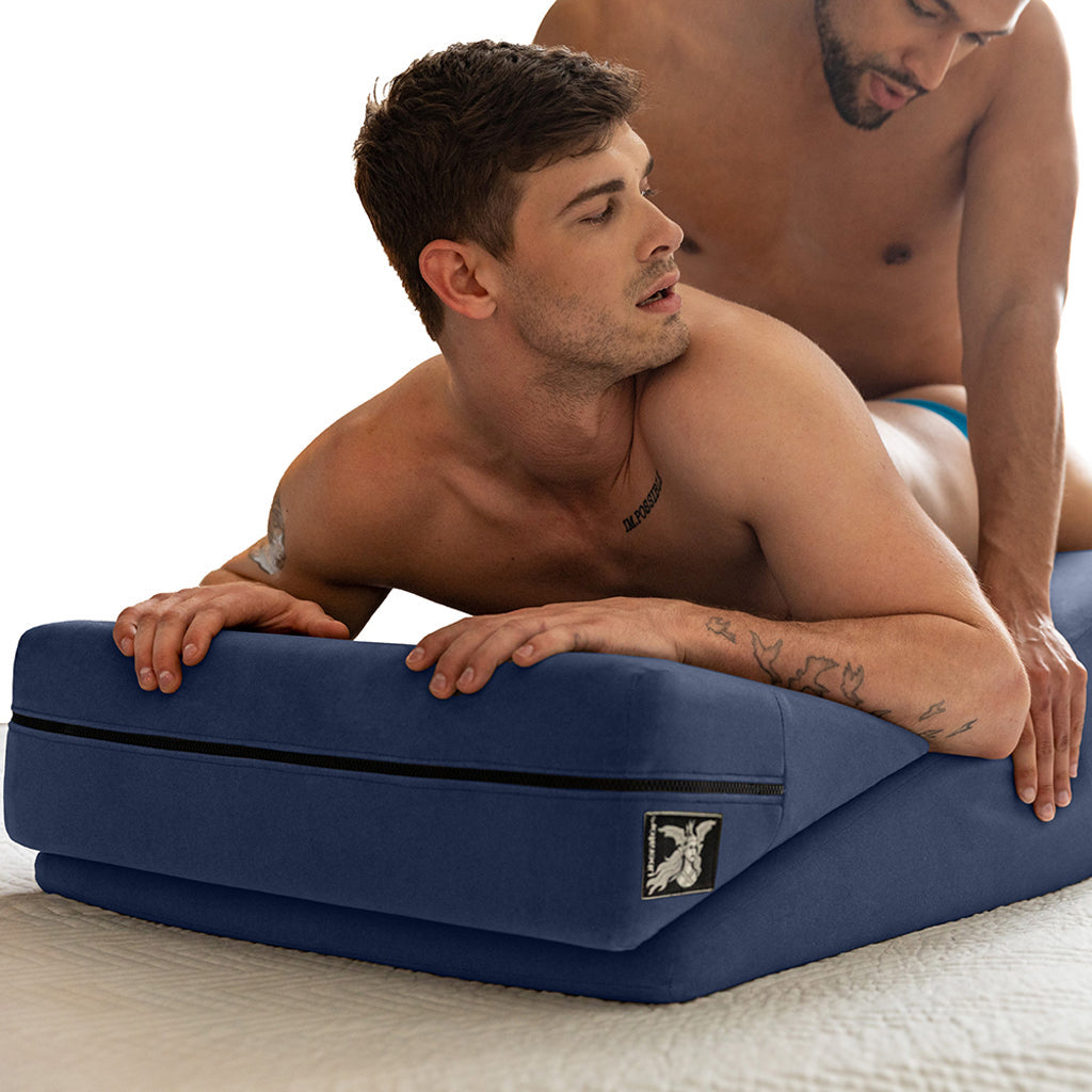 Wedge Ramp Combo in Velvet Blue - Tophatter's Adult Sex Toys Online Sex Furniture > Sex Machine - Tophatter Daily Deals
