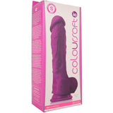 ColourSoft 8 Inch Silicone Dildo in Purple Dildo Sex Toys > Large Dildos - Tophatter Daily Deals