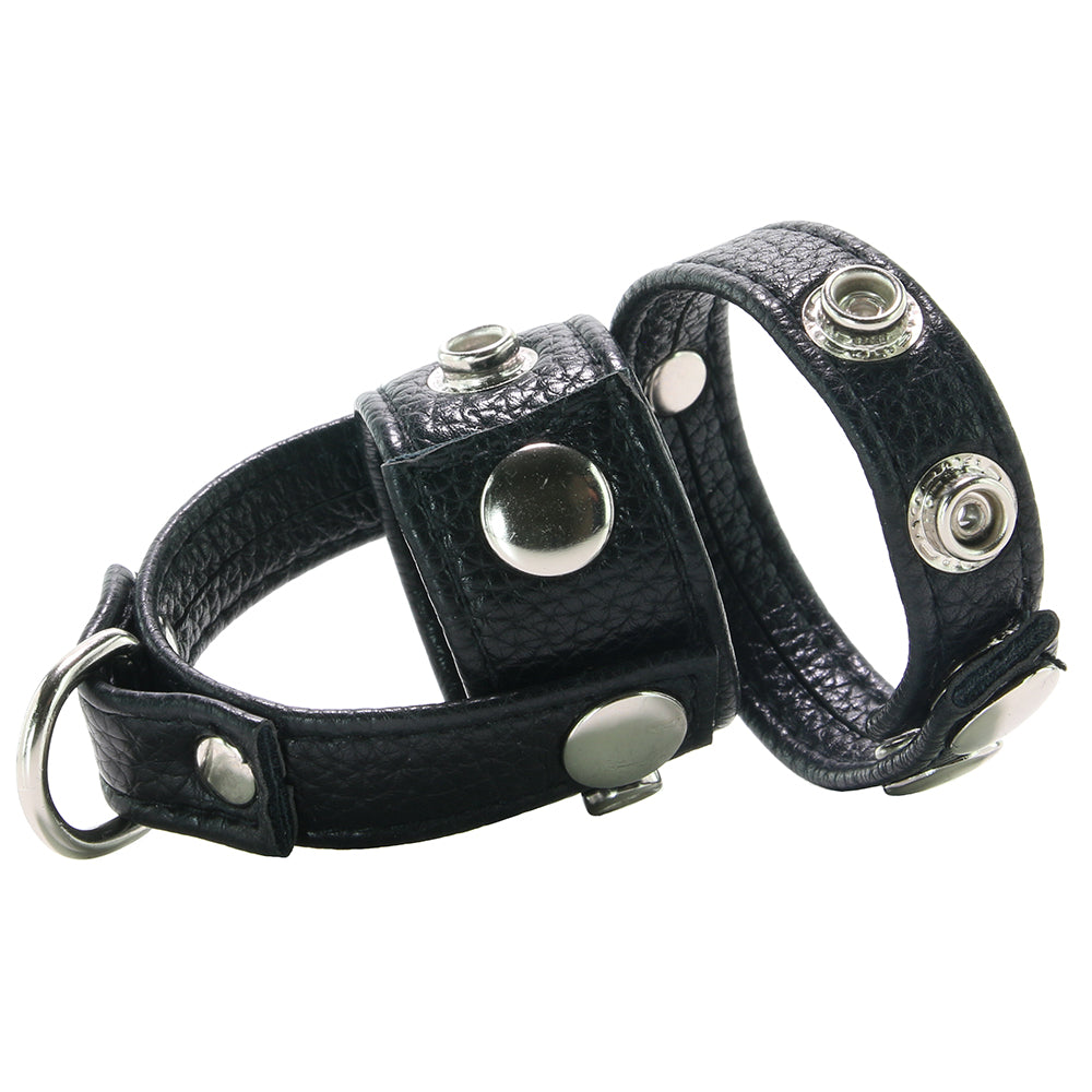 Blue Line Cock Ring with 1 Inch Ball Stretcher - Tophatter's Adult Sex Toys Online Bondage and Fetish > Cock and Ball Devices - Tophatter Daily Deals