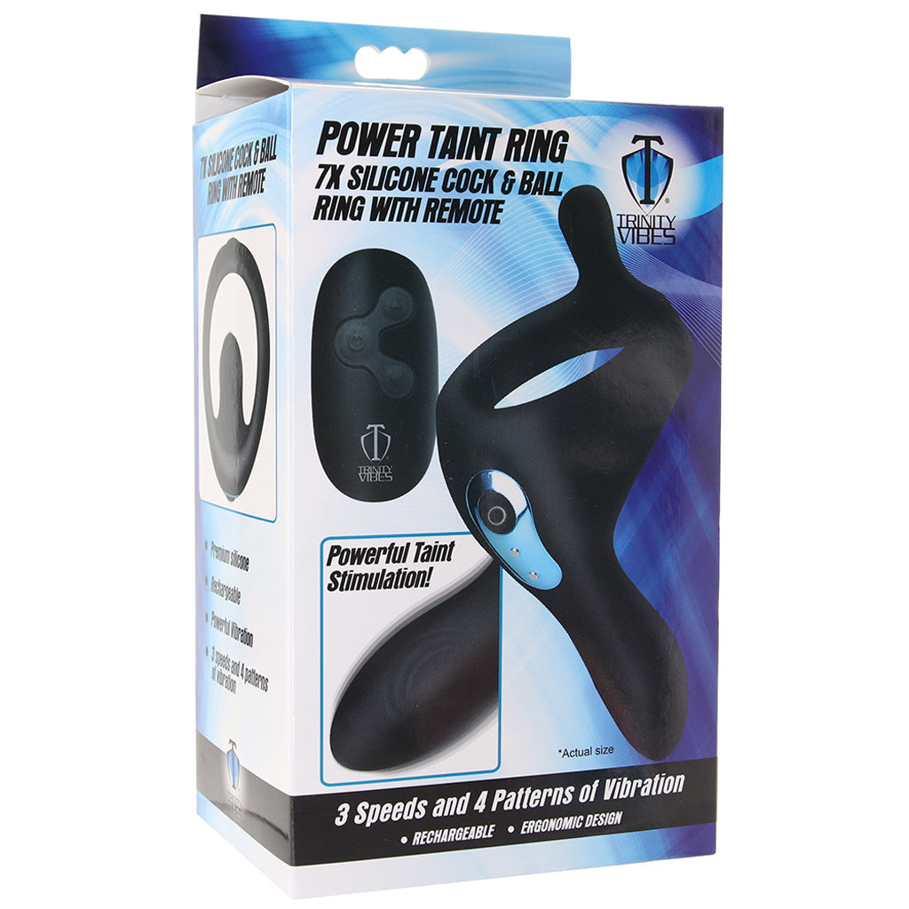 Trinity Vibes Power Taint Remote Ring - Tophatter's Adult Products Cock Rings - Tophatter Daily Deals