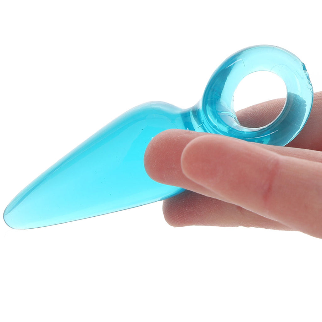 Jolie Pleasures Mini Butt Plug in Aqua - Tophatter's Adult Sex Toys Online Anal Sex Toys > Butt Plugs - Tophatter Daily Deals