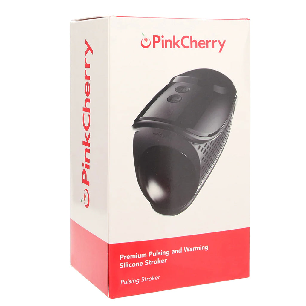PinkCherry Premium Pulsing And Warming Silicone Stroker Male Masturbators > Vibrating - Tophatter Daily Deals