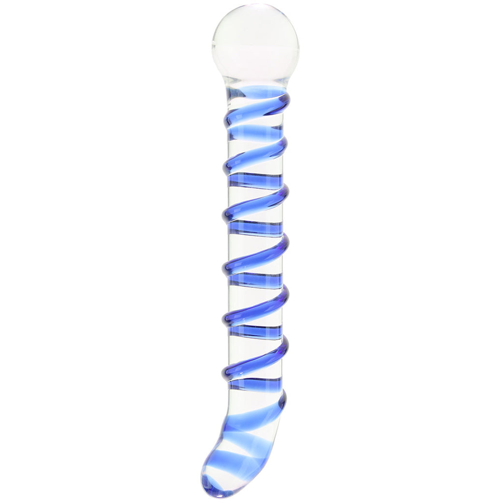 gläs Mr. Swirly 6.5 Inch G-Spot Glass Dildo Dildo Sex Toys > Pyrex Glass Dildos - Tophatter Daily Deals