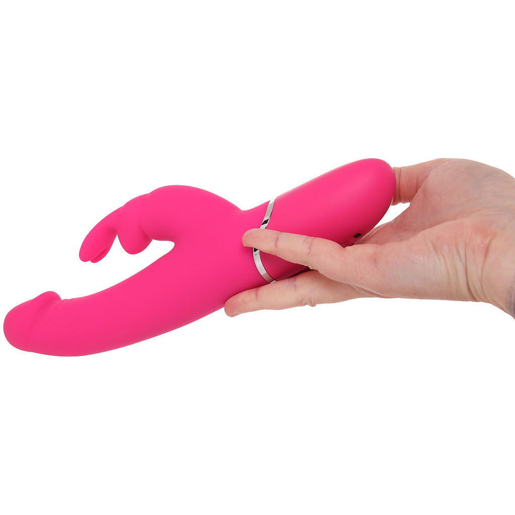 PinkCherry Warming Realistic Rabbit Vibe in Pink - Tophatter's Adult Sex Toys Online Vibrators > Rabbit Vibrators - Tophatter Daily Deals