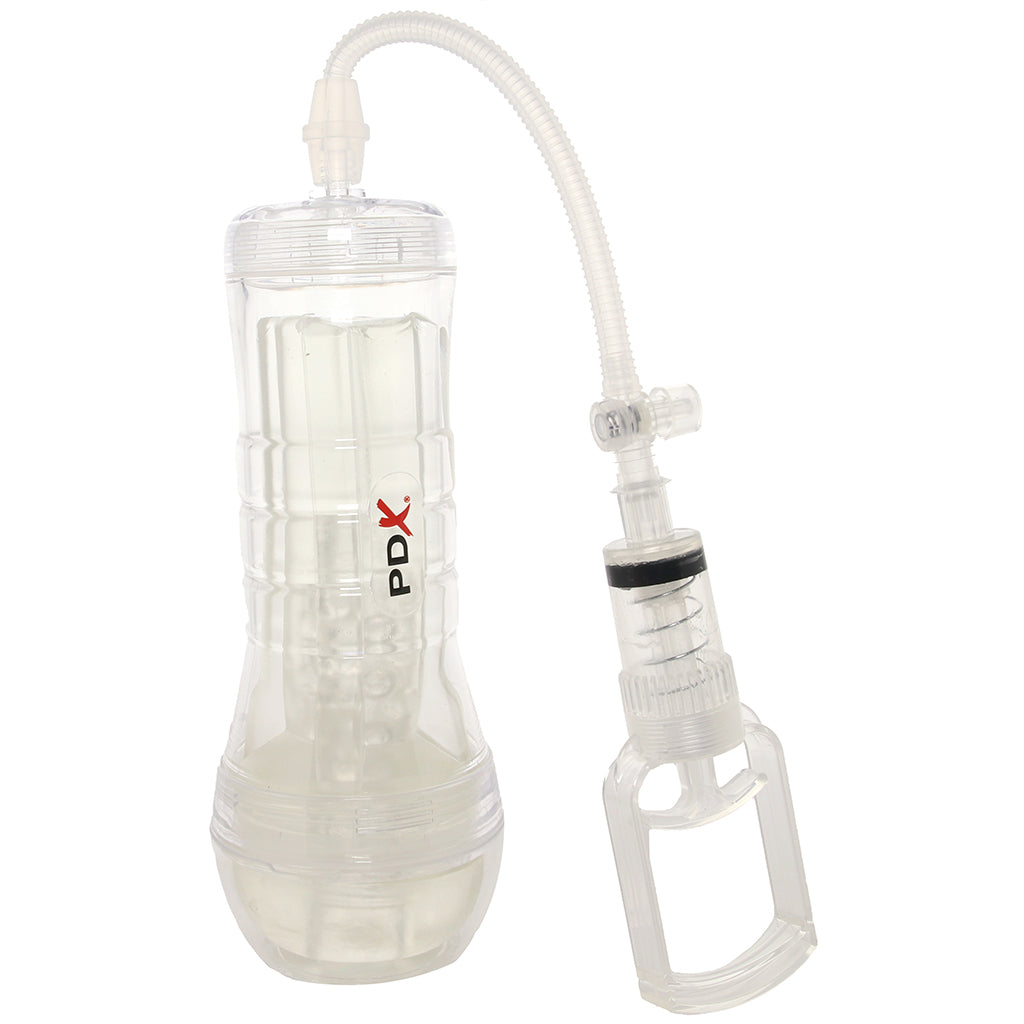 PDX Elite ViewTube Vac XXL Stroker with Hand Pump - Tophatter's Adult Sex Toys Online Male Masturbators > Discreet Masturbators - Tophatter Daily Deals