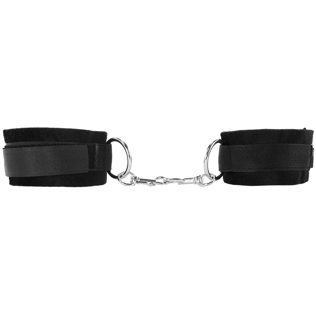 Black & White Velcro Wrist or Ankle Cuffs - Tophatter's Adult Products Bondage and Fetish > Wrist and Ankle Cuffs - Tophatter Daily Deals