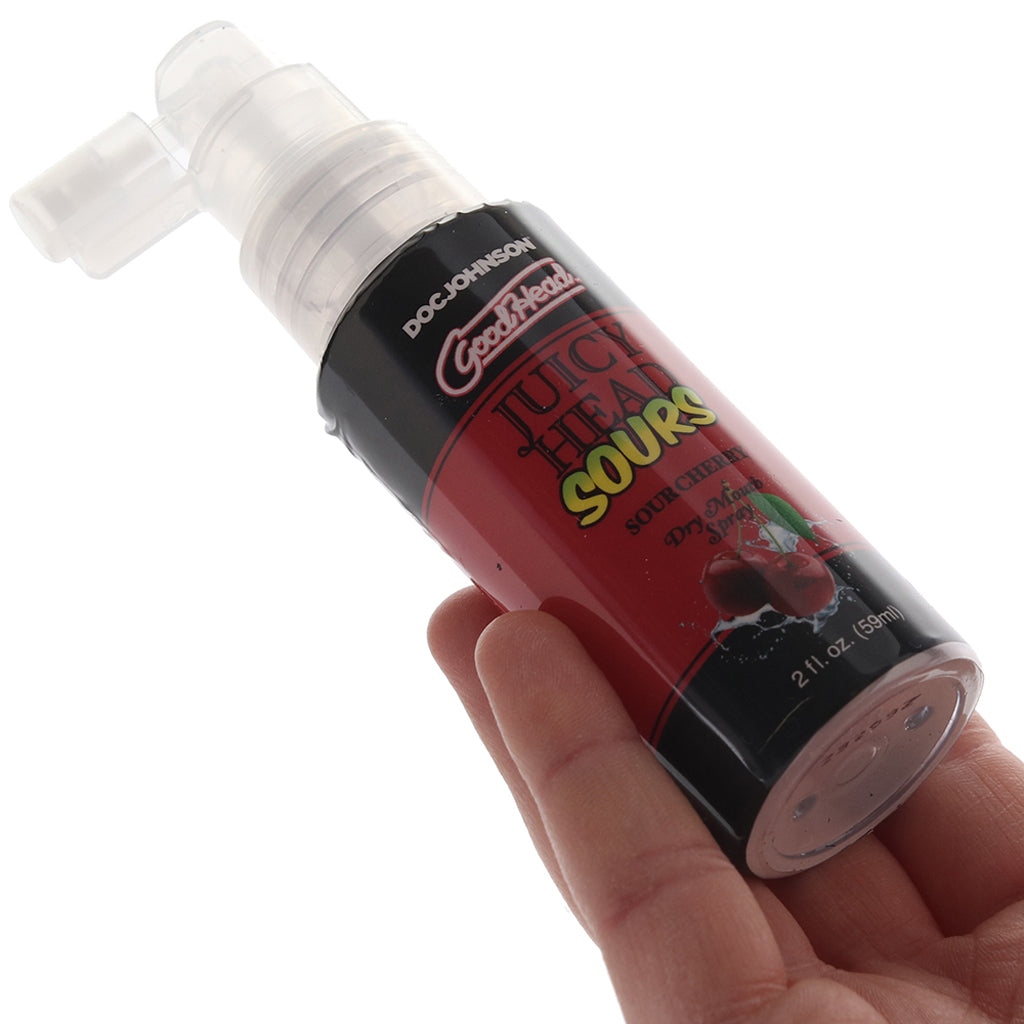 GoodHead Juicy Head Sours Mouth Spray 2oz/59ml in Cherry Lubes and Lotions > Flavored Sex Lubes - Tophatter Daily Deals