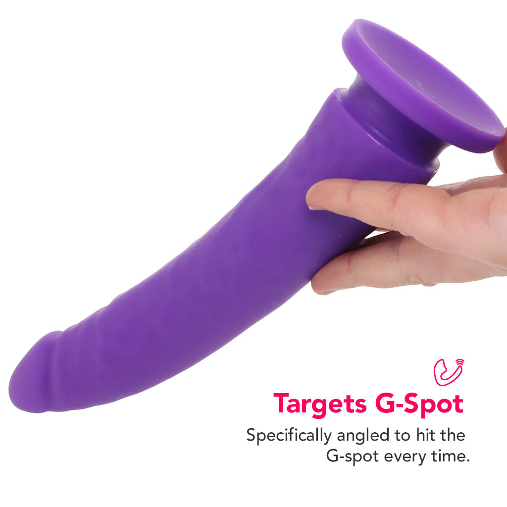 PinkCherry Premium 7.5 Inch Purple Silicone Realistic Dildo - Tophatter's Adult Products Dildo Sex Toys > Realistic Dildos - Tophatter Daily Deals
